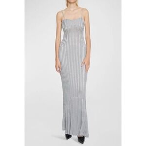 Givenchy - Metallic 4G Cable Knit Maxi‎ Dress Size L